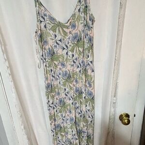 George XL Floral Print dress - Blue and Green- new or like new